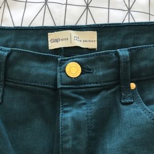 Gap True Skinny Jean Dark Teal Color